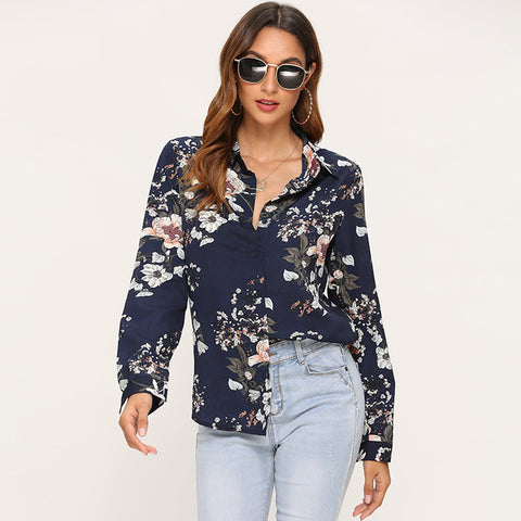 Women Striped Blouses Long Sleeve Chiffon Blouse Turn Down Collar Lady Office Shirt Casual Tops Blusas Blouse et Chemisier Femme