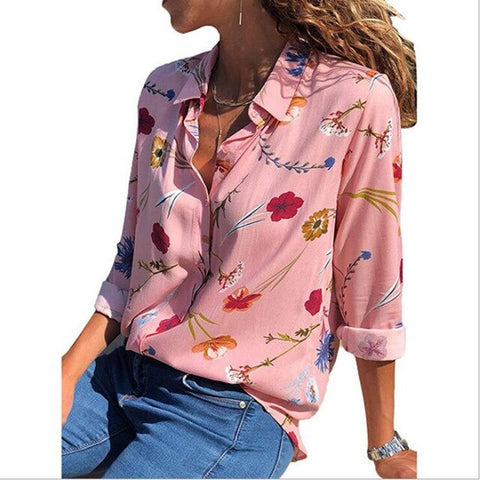 Women Striped Blouses Long Sleeve Chiffon Blouse Turn Down Collar Lady Office Shirt Casual Tops Blusas Blouse et Chemisier Femme