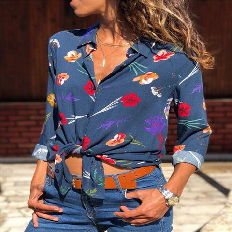 Women Striped Blouses Long Sleeve Chiffon Blouse Turn Down Collar Lady Office Shirt Casual Tops Blusas Blouse et Chemisier Femme